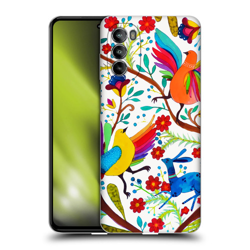 Sylvie Demers Floral Rainbow Wings Soft Gel Case for Motorola Moto G82 5G