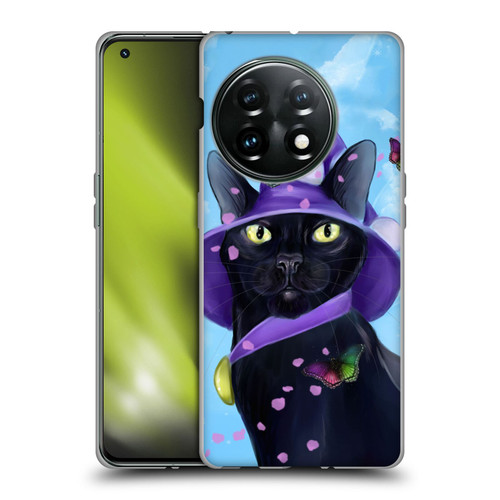 Ash Evans Black Cats Butterfly Sky Soft Gel Case for OnePlus 11 5G