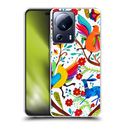 Sylvie Demers Floral Rainbow Wings Soft Gel Case for Xiaomi 13 Lite 5G