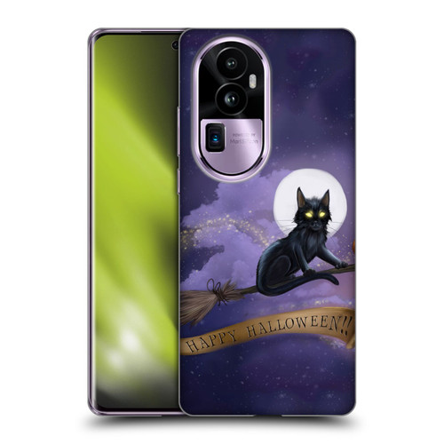 Ash Evans Black Cats Happy Halloween Soft Gel Case for OPPO Reno10 Pro+