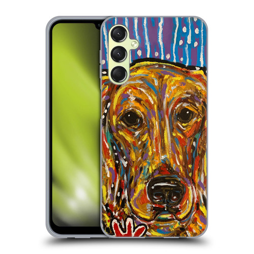 Mad Dog Art Gallery Dog 5 Golden Retriever Soft Gel Case for Samsung Galaxy A24 4G / Galaxy M34 5G