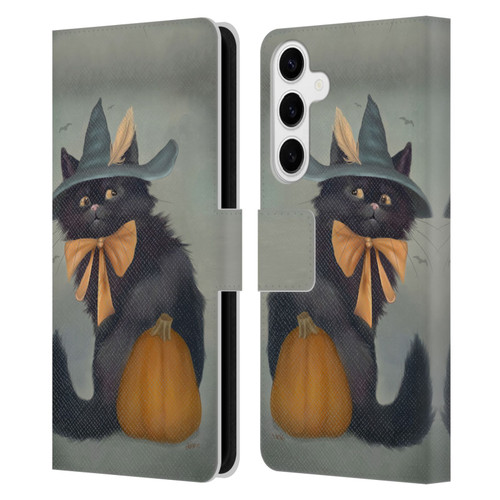 Ash Evans Black Cats 2 Familiar Feeling Leather Book Wallet Case Cover For Samsung Galaxy S24+ 5G