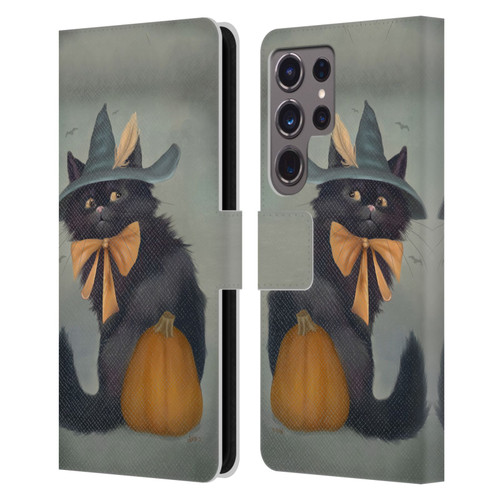Ash Evans Black Cats 2 Familiar Feeling Leather Book Wallet Case Cover For Samsung Galaxy S24 Ultra 5G
