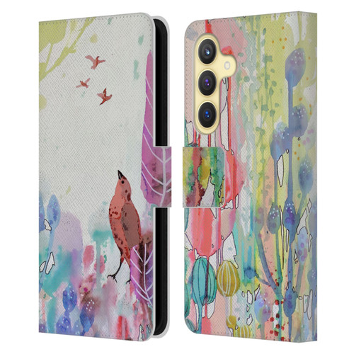 Sylvie Demers Nature Wings Leather Book Wallet Case Cover For Samsung Galaxy S24 5G