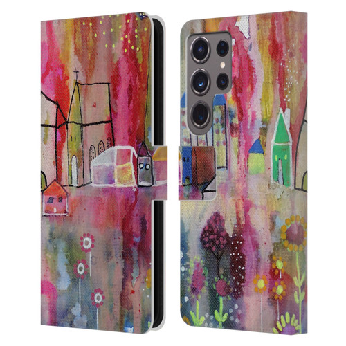 Sylvie Demers Nature House Horizon Leather Book Wallet Case Cover For Samsung Galaxy S24 Ultra 5G