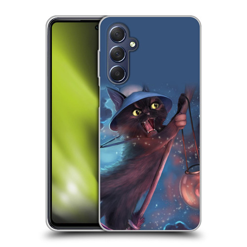 Ash Evans Black Cats 2 Magical Witch Soft Gel Case for Samsung Galaxy M54 5G