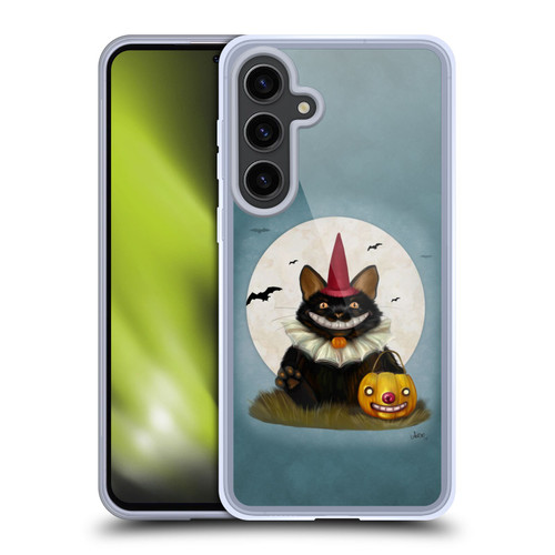 Ash Evans Black Cats 2 Halloween Cat Soft Gel Case for Samsung Galaxy S24+ 5G