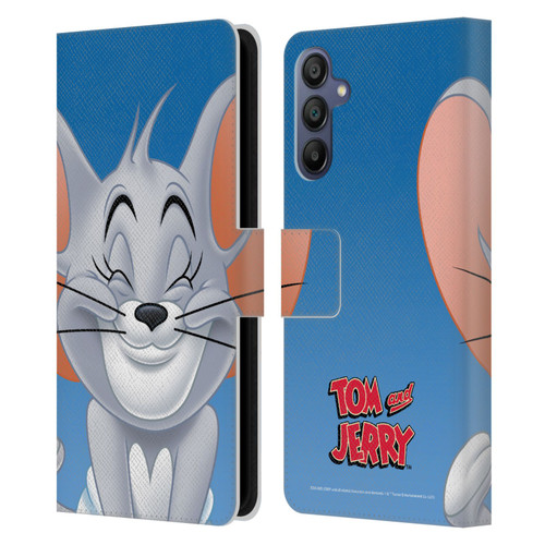 Tom and Jerry Full Face Nibbles Leather Book Wallet Case Cover For Samsung Galaxy A15