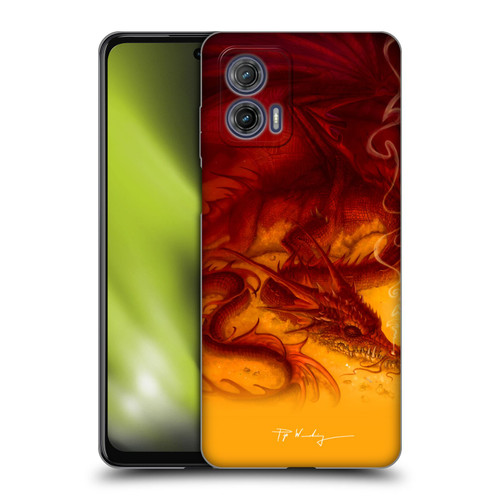 Piya Wannachaiwong Dragons Of Fire Treasure Soft Gel Case for Motorola Moto G73 5G