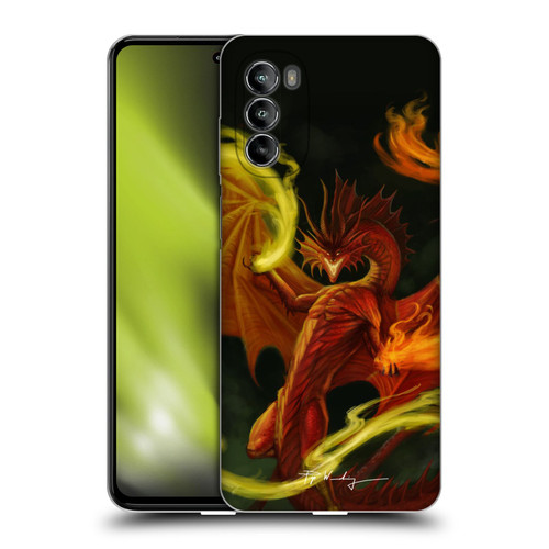 Piya Wannachaiwong Dragons Of Fire Magical Soft Gel Case for Motorola Moto G82 5G