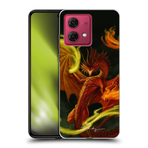 Piya Wannachaiwong Dragons Of Fire Magical Soft Gel Case for Motorola Moto G84 5G