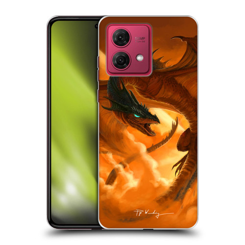 Piya Wannachaiwong Dragons Of Fire Sunrise Soft Gel Case for Motorola Moto G84 5G