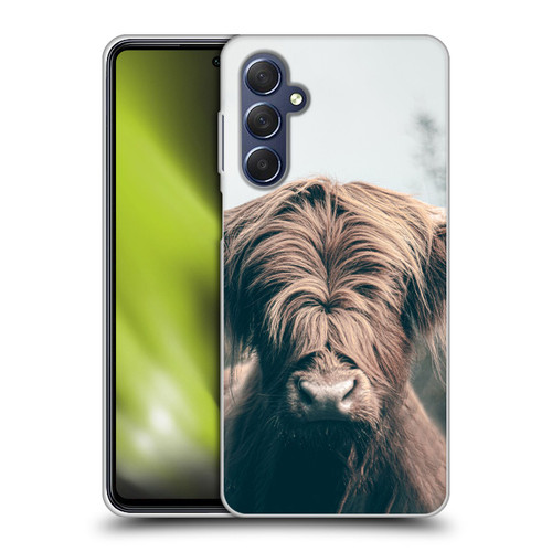 Patrik Lovrin Animal Portraits Highland Cow Soft Gel Case for Samsung Galaxy M54 5G