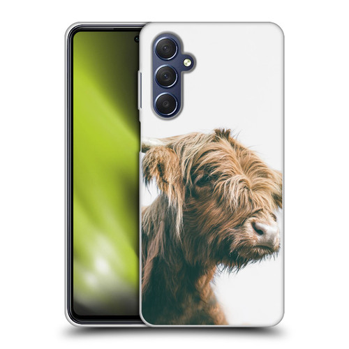 Patrik Lovrin Animal Portraits Majestic Highland Cow Soft Gel Case for Samsung Galaxy M54 5G