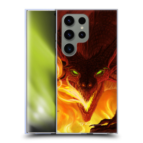 Piya Wannachaiwong Dragons Of Fire Glare Soft Gel Case for Samsung Galaxy S24 Ultra 5G