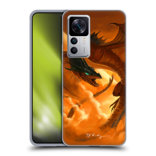 Piya Wannachaiwong Dragons Of Fire Sunrise Soft Gel Case for Xiaomi 12T 5G / 12T Pro 5G / Redmi K50 Ultra 5G