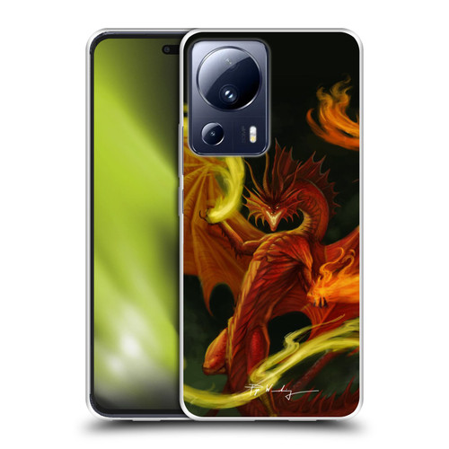 Piya Wannachaiwong Dragons Of Fire Magical Soft Gel Case for Xiaomi 13 Lite 5G