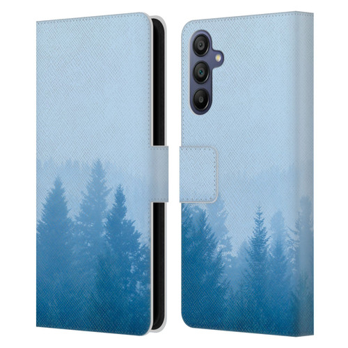 Patrik Lovrin Magical Foggy Landscape Fog Over Forest Leather Book Wallet Case Cover For Samsung Galaxy A15
