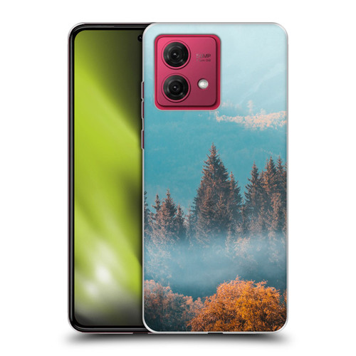 Patrik Lovrin Magical Foggy Landscape Autumn Forest Soft Gel Case for Motorola Moto G84 5G