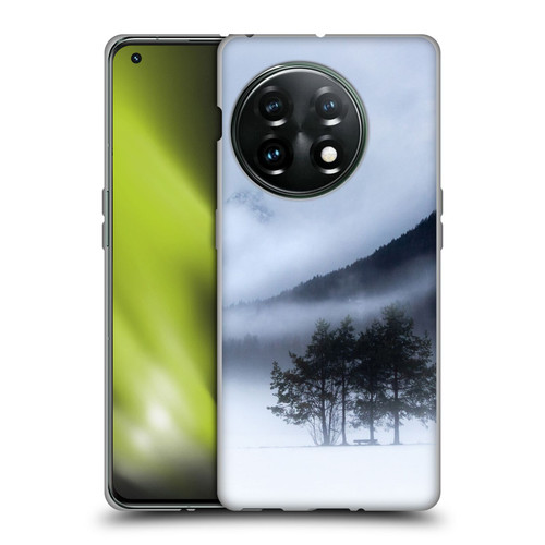 Patrik Lovrin Magical Foggy Landscape Fog, Mountains And A Tree Soft Gel Case for OnePlus 11 5G