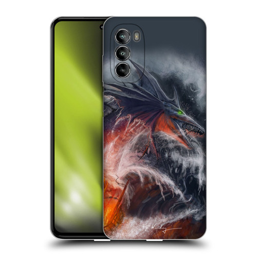 Piya Wannachaiwong Dragons Of Sea And Storms Sea Fire Dragon Soft Gel Case for Motorola Moto G82 5G