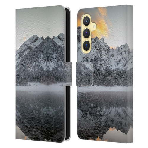 Patrik Lovrin Magical Lakes Sunset Clouds Over Mountains Leather Book Wallet Case Cover For Samsung Galaxy S23 FE 5G