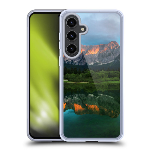 Patrik Lovrin Magical Lakes Burning Sunset Over Mountains Soft Gel Case for Samsung Galaxy S24+ 5G