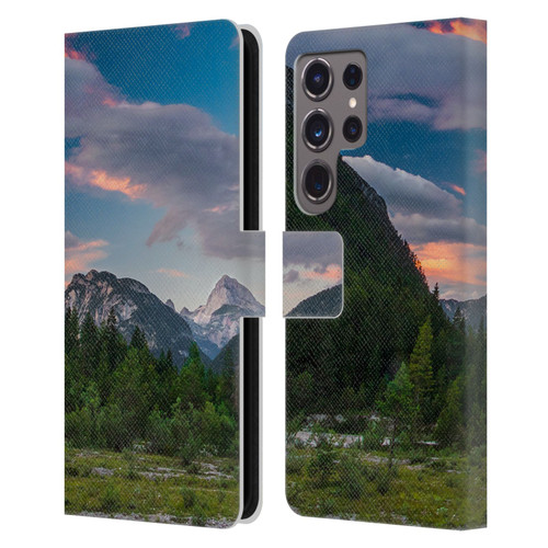 Patrik Lovrin Magical Sunsets Amazing Clouds Over Mountain Leather Book Wallet Case Cover For Samsung Galaxy S24 Ultra 5G