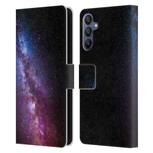 Patrik Lovrin Night Sky Milky Way Bright Colors Leather Book Wallet Case Cover For Samsung Galaxy A15