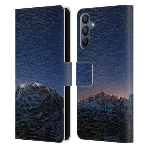 Patrik Lovrin Night Sky Stars Above Mountains Leather Book Wallet Case Cover For Samsung Galaxy A15