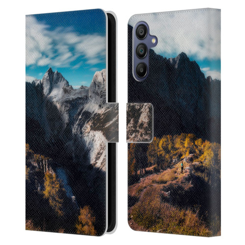 Patrik Lovrin Wanderlust In Awe Of The Mountains Leather Book Wallet Case Cover For Samsung Galaxy A15