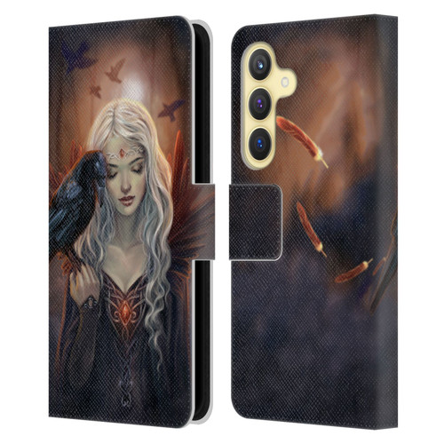 Selina Fenech Gothic Ravenkin Leather Book Wallet Case Cover For Samsung Galaxy S24 5G