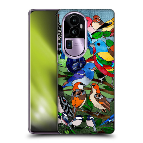 Suzan Lind Birds Stained Glass Soft Gel Case for OPPO Reno10 Pro+