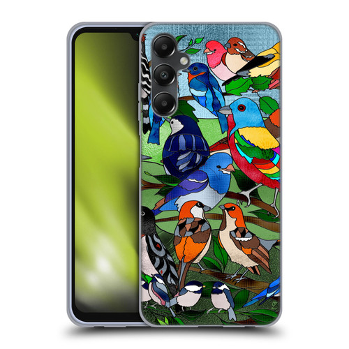 Suzan Lind Birds Stained Glass Soft Gel Case for Samsung Galaxy A05s