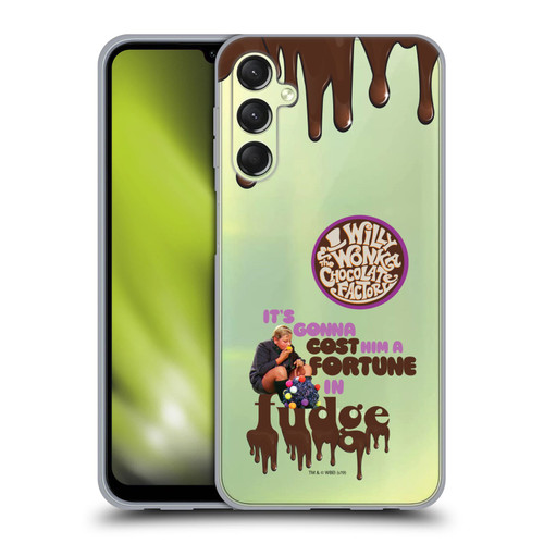 Willy Wonka and the Chocolate Factory Graphics Augustus Gloop Soft Gel Case for Samsung Galaxy A24 4G / M34 5G