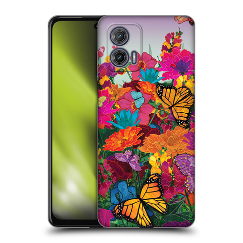 Suzan Lind Butterflies Garden Soft Gel Case for Motorola Moto G73 5G