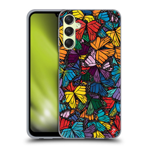 Suzan Lind Butterflies Monarch Soft Gel Case for Samsung Galaxy A24 4G / Galaxy M34 5G