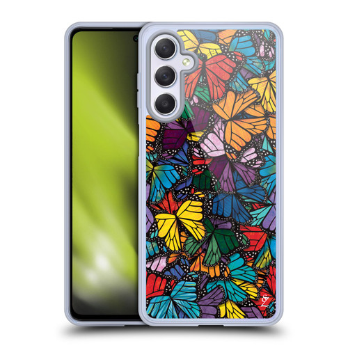 Suzan Lind Butterflies Monarch Soft Gel Case for Samsung Galaxy M54 5G