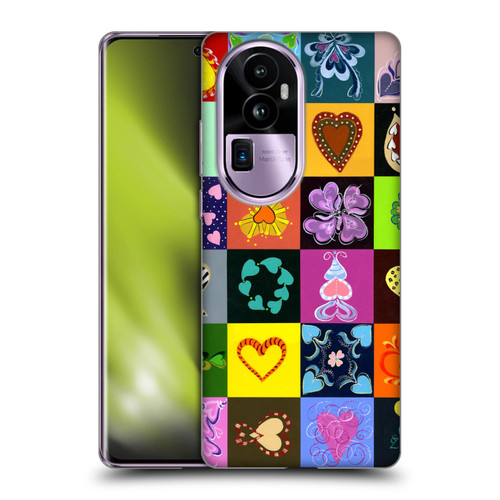 Suzan Lind Colours & Patterns Heart Quilt Soft Gel Case for OPPO Reno10 Pro+