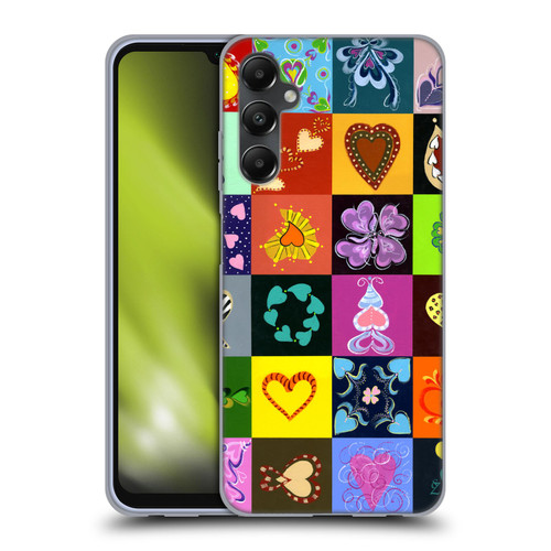 Suzan Lind Colours & Patterns Heart Quilt Soft Gel Case for Samsung Galaxy A05s