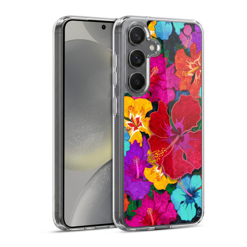 Suzan Lind Colours & Patterns Tropical Hibiscus Soft Gel Case for Samsung Galaxy S24 5G & MagSafe