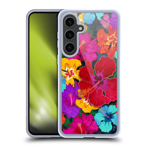 Suzan Lind Colours & Patterns Tropical Hibiscus Soft Gel Case for Samsung Galaxy S24+ 5G