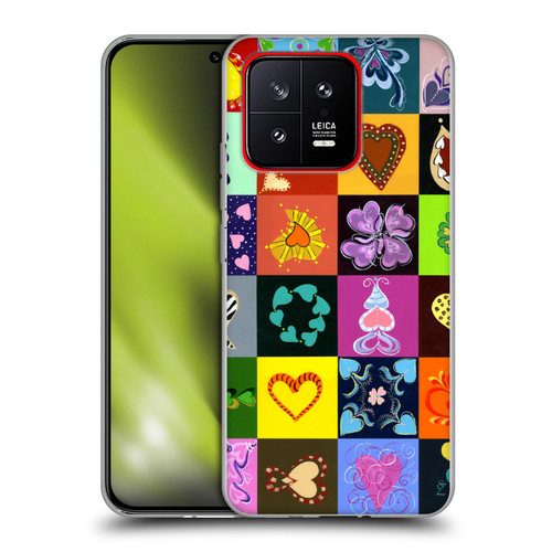 Suzan Lind Colours & Patterns Heart Quilt Soft Gel Case for Xiaomi 13 5G