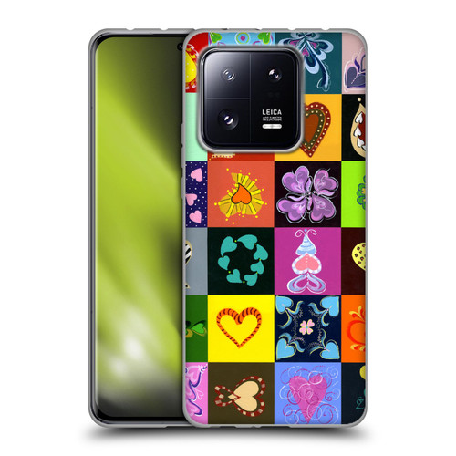 Suzan Lind Colours & Patterns Heart Quilt Soft Gel Case for Xiaomi 13 Pro 5G