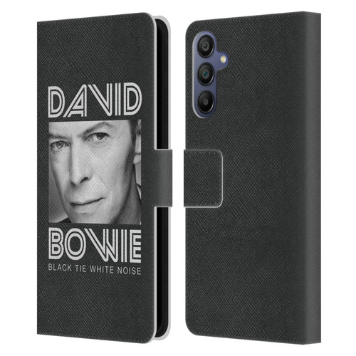 David Bowie Album Art Black Tie Leather Book Wallet Case Cover For Samsung Galaxy A15