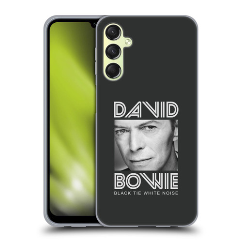 David Bowie Album Art Black Tie Soft Gel Case for Samsung Galaxy A24 4G / M34 5G