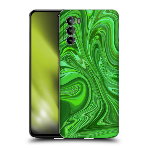 Suzan Lind Marble Emerald Green Soft Gel Case for Motorola Moto G82 5G