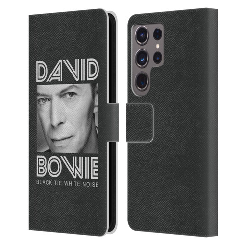 David Bowie Album Art Black Tie Leather Book Wallet Case Cover For Samsung Galaxy S24 Ultra 5G