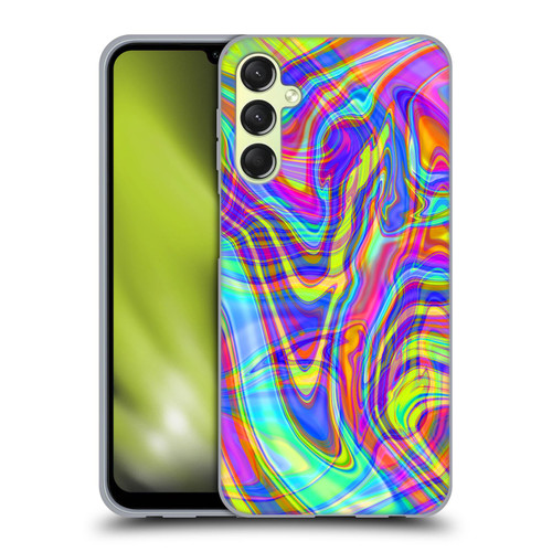 Suzan Lind Marble Illusion Rainbow Soft Gel Case for Samsung Galaxy A24 4G / Galaxy M34 5G
