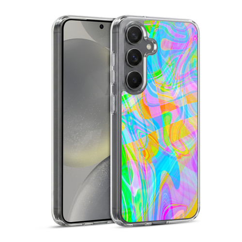 Suzan Lind Marble Abstract Rainbow Soft Gel Case for Samsung Galaxy S24 5G & MagSafe